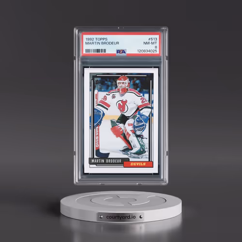 1992 Topps #513 Martin Brodeur (PSA 8 NM-MT)