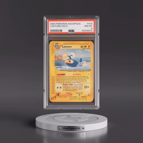 2003 Pokémon Aquapolis #H15 Lanturn - Holo (PSA 8 NM-MT)