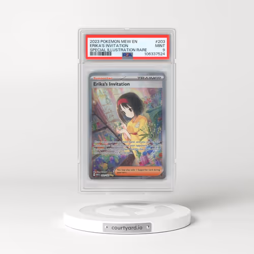 2023 Pokémon Mew EN-151 #203 Erika's Invitation - Special Illustration Rare (PSA 9 MINT)