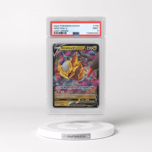 2022 Pokémon Sword & Shield Lost Origin #130 Giratina V - Holo (PSA 9 MINT)