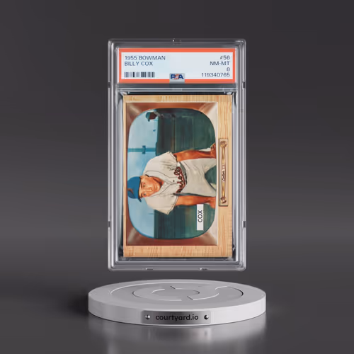 1955 Bowman #56 Billy Cox (PSA 8 NM-MT)