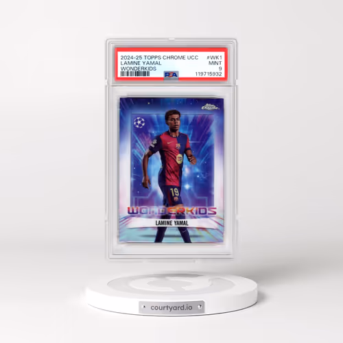 2024-25 Topps Chrome UEFA Club Competitions Wonderkids #WK1 Lamine Yamal (PSA 9 MINT)