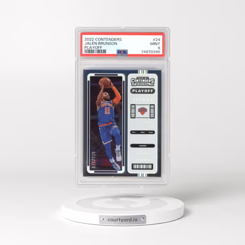 2022 Panini Contenders #24 Jalen Brunson - Playoff (PSA 9 MINT)