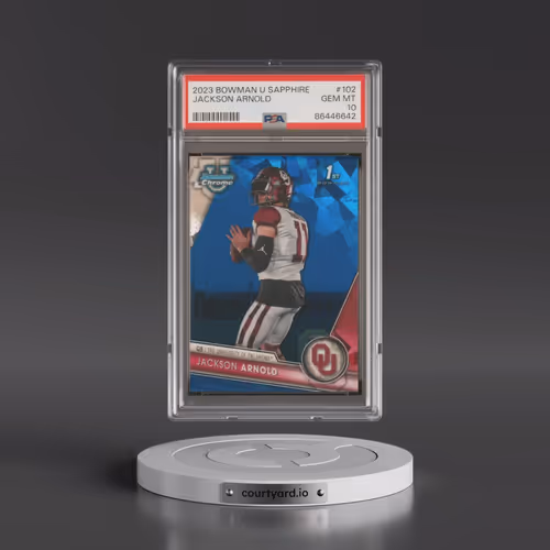 2023 Bowman University Chrome Sapphire #102 Jackson Arnold (PSA 10 GEM MINT)