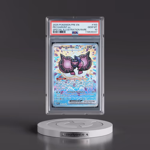 2025 Pokémon Pre EN-Prismatic Evolutions #163 Pecharunt EX - Holo Special Illustration Rare (PSA 10
