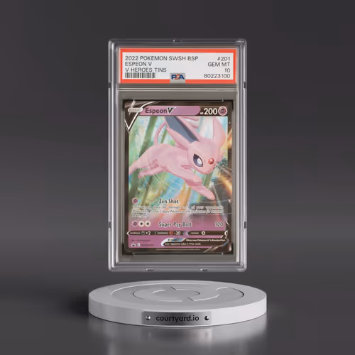 2022 Pokémon Swsh Black Star Promo #201 Espeon V - Holo V Heroes Tins (PSA 10 GEM MINT)