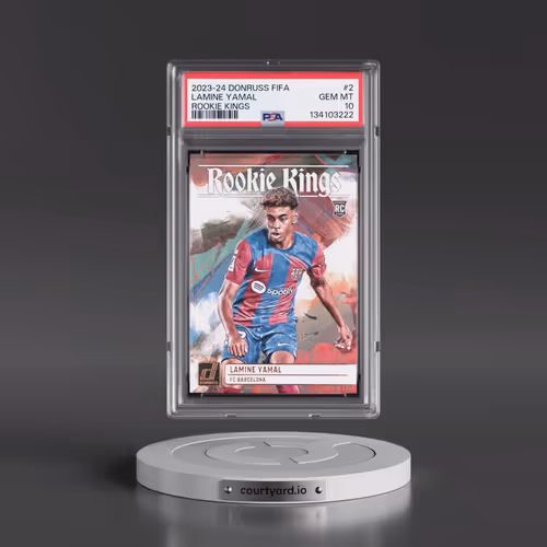 2023-24 Panini Donruss FIFA Rookie Kings #2 Lamine Yamal (PSA 10 GEM MINT)