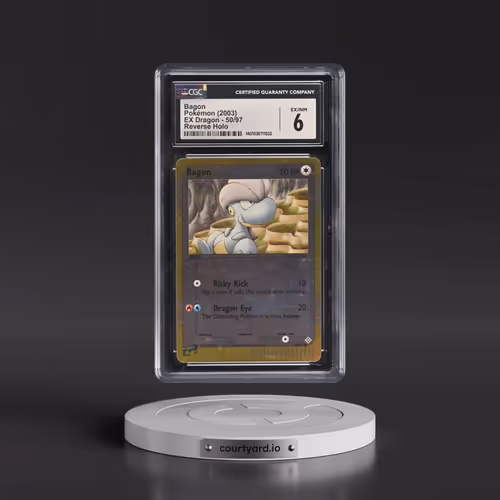 2003 EX Dragon (2003 Copyright, w/ "e" Symbol) #50/97 Bagon - Reverse Holo (CGC 6 EX-NM)