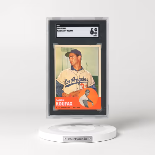 1963 Topps #210 Sandy Koufax (SGC 6 EX-MT)