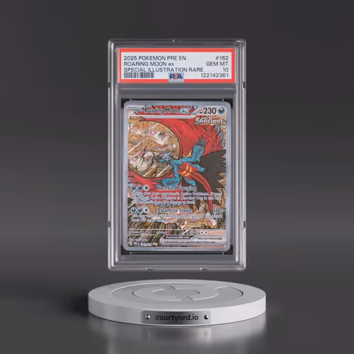 2025 Pokémon Pre EN-Prismatic Evolutions #162 Roaring Moon EX - Holo Special Illustration Rare (PSA