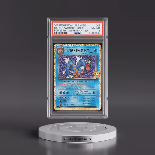 2021 Pokémon Promo Card Pack 25th Anniversary Edition #005 Dark Gyarados - Holo (PSA 8 NM-MT)