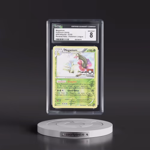 2016 BREAKpoint #3/122 Meganium - Reverse Holo Pokémon League (CGC 8 NM-MT)
