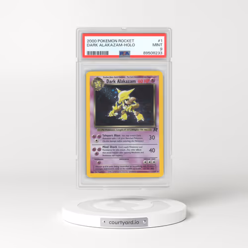 2000 Pokémon Rocket #1 Dark Alakazam - Holo (PSA 9 MINT)