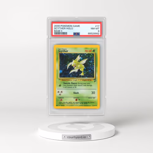 2000 Pokémon Game Base II #17 Scyther - Holo (PSA 8 NM-MT)