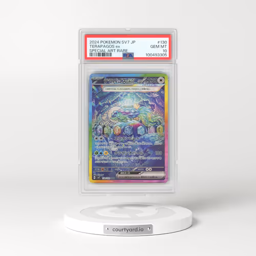 2024 Pokémon SV7-Stellar Miracle #130 Terapagos EX - Holo Special Art Rare (PSA 10 GEM MINT)
