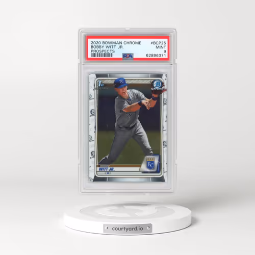 2020 Bowman Chrome Prospects #BCP25 Bobby Witt Jr. (PSA 9 MINT)
