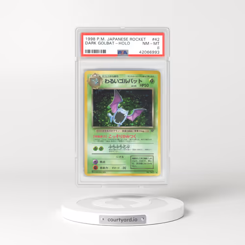 1997 Pokémon Rocket #42 Dark Golbat - Holo (PSA 8 NM-MT)