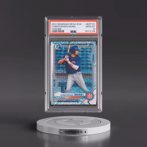 2021 Bowman Mega Box Chrome #BCP131 Christopher Morel (PSA 10 GEM MINT)