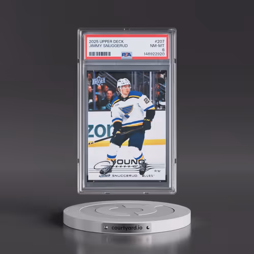 2025 Upper Deck #207 Jimmy Snuggerud (PSA 8 NM-MT)