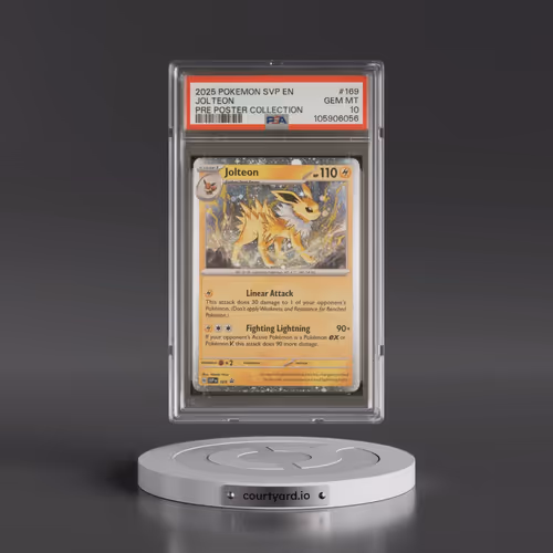 2025 Pokémon Svp EN-SV Black Star Promo #169 Jolteon - Prismatic Evolutions Poster Collection (PSA 1