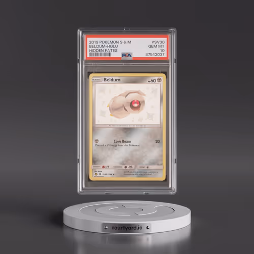 2019 Pokémon Sun & Moon Hidden Fates #SV30 Beldum - Holo (PSA 10 GEM MINT)