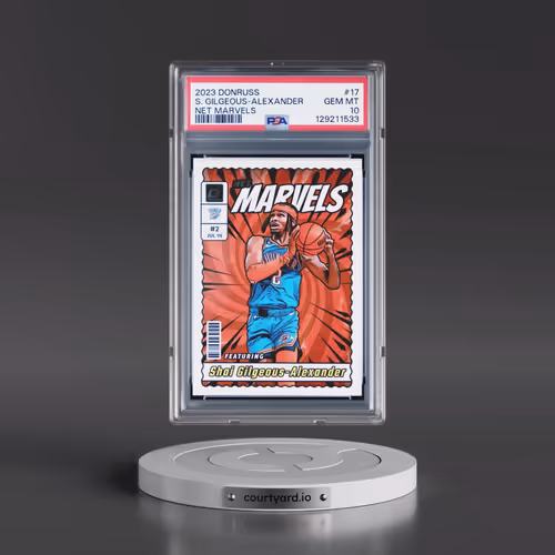 2023 Panini Donruss Net Marvels #17 Shai Gilgeous-Alexander (PSA 10 GEM MINT)