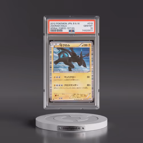 2012 Pokémon Black & White Spiral Force #019 Zekrom - 1st Edition Holo (PSA 10 GEM MINT)