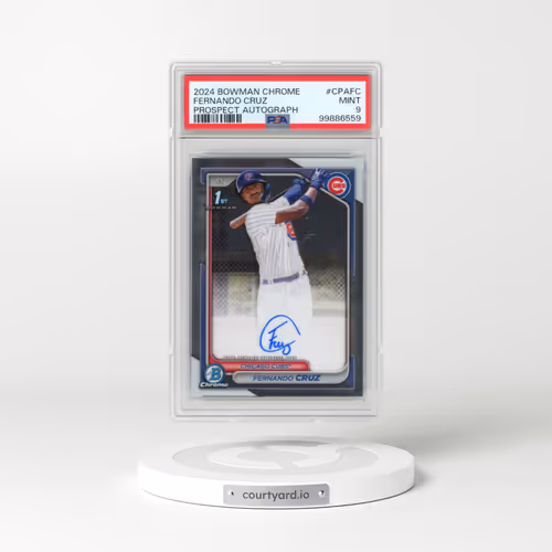 2024 Bowman Chrome Prospect Autographs #CPAFC Fernando Cruz (PSA 9 MINT)