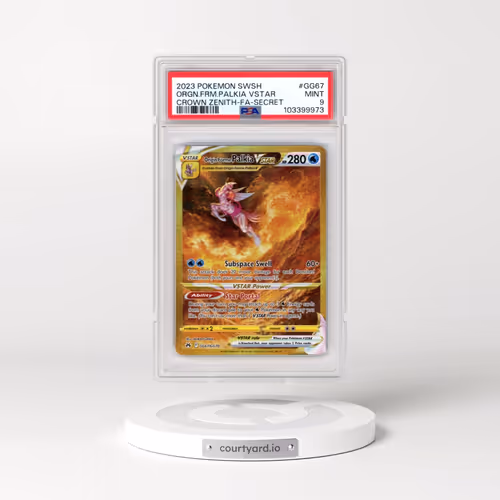 2023 Pokémon Sword and Shield Crown Zenith #GG67 Origin Forme Palkia Vstar - Full Art Secret (PSA 9