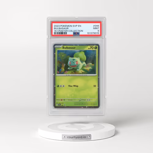 2023 Pokémon Svp EN-SV Black Star Promo #046 Bulbasaur - 151 Poster Collection (PSA 9 MINT)