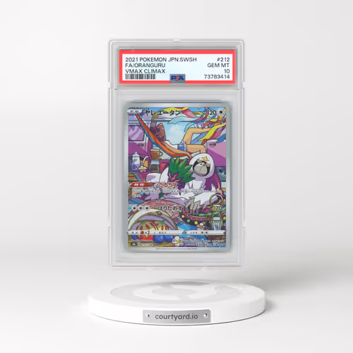 2021 Pokémon Sword & Shield Vmax Climax #212 Oranguru - Full Art (PSA 10 GEM MINT)
