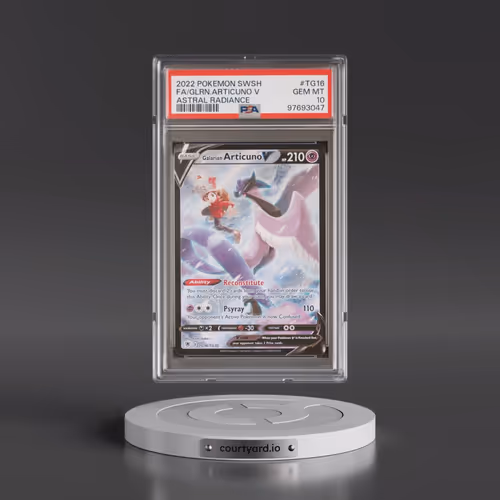 2022 Pokémon Sword & Shield Astral Radiance #TG16 Galarian Articuno V - Holo Full Art (PSA 10 GEM MI