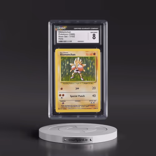 1999 Base Set #7/102 Hitmonchan - Holo (CGC 8 NM-MT)