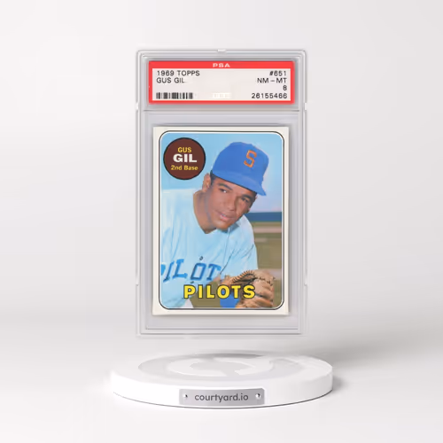 1969 Topps #651 Gus Gil (PSA 8 NM-MT)