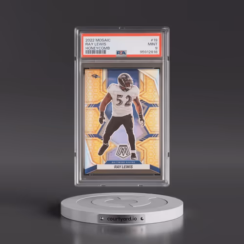 2022 Panini Mosaic #19 Ray Lewis - Honeycomb (PSA 9 MINT)