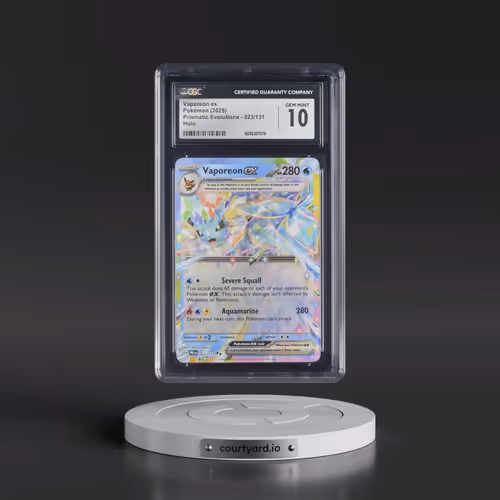 2025 Prismatic Evolutions - PRE EN #023/131 Vaporeon ex - Holo (CGC 10 GEM MINT)