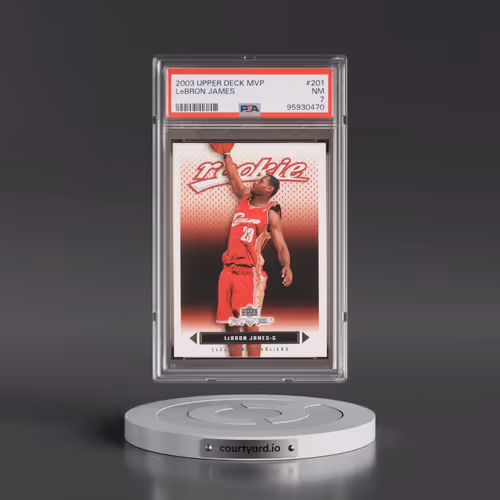 2003 Upper Deck MVP #201 LeBron James (PSA 7 NM)