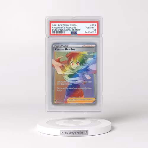 2021 Pokémon Sword & Shield Evolving Skies #225 Zinnia's Resolve - Full Art Secret (PSA 10 GEM MINT)
