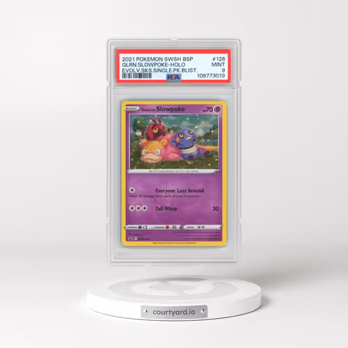 2021 Pokémon Swsh Black Star Promo #126 Galarian Slowpoke - Holo Evolving Skies Single Pack Blisters