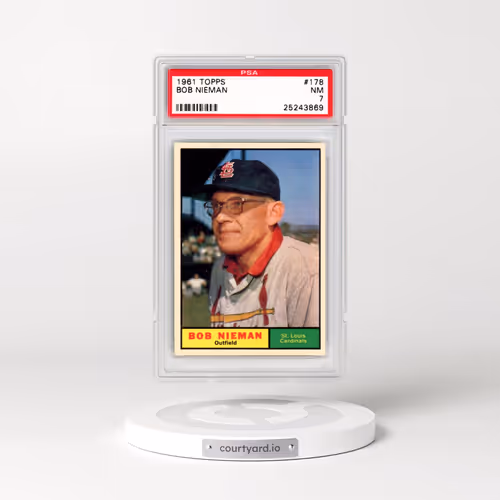 1961 Topps #178 Bob Nieman (PSA 7 NM)