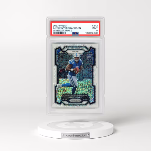 2023 Panini Prizm #343 Anthony Richardson - White Sparkle (PSA 9 MINT)
