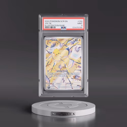 2024 Pokémon Scr EN-Stellar Crown #150 Joltik - Illustration Rare (PSA 9 MINT)