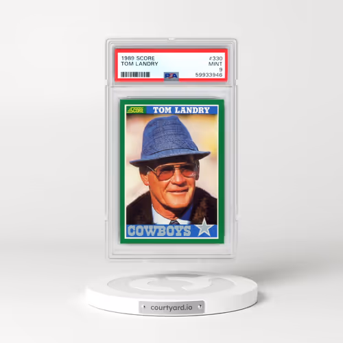 1989 Score #330 Tom Landry (PSA 9 MINT)
