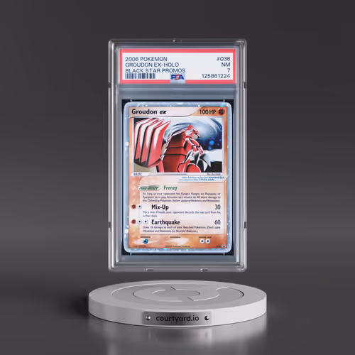 2006 Pokémon Black Star Promos #038 Groudon EX - Holo Holo (PSA 7 NM)