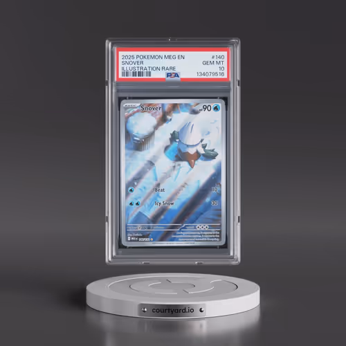 2025 Pokémon Meg EN-Mega Evolution #140 Snover - Illustration Rare (PSA 10 GEM MINT)
