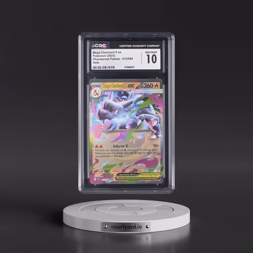 2025 Pokémon Pfl EN-Phantasmal Flames #013 Mega Charizard X EX - Holo (CGC 10 GEM MINT)