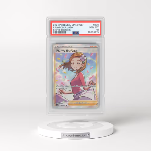 2021 Pokémon Sword & Shield Eevee Heroes #086 Aroma Lady - Full Art (PSA 10 GEM MINT)