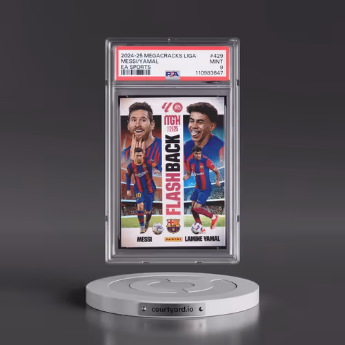 2024 Panini Megacracks Mgk Laliga EA Sports #429 Lamine Yamal/Lionel Messi (PSA 9 MINT)