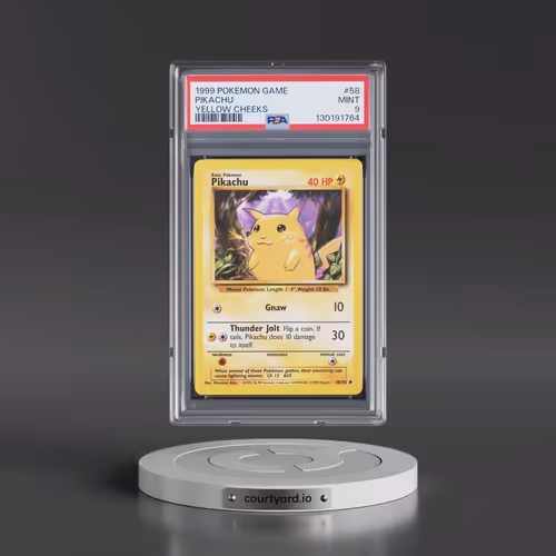 1999 Pokémon Game #58 Pikachu - Yellow Cheeks (PSA 9 MINT)