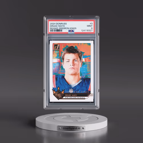 2024 Panini Donruss Rookie Gridiron Kings #3 Drake Maye (PSA 9 MINT)